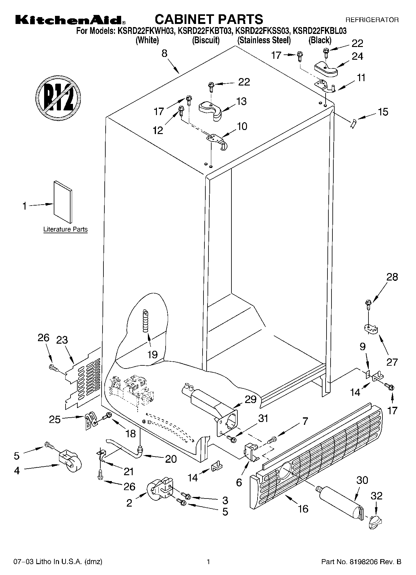 01 - CABINET PARTS
