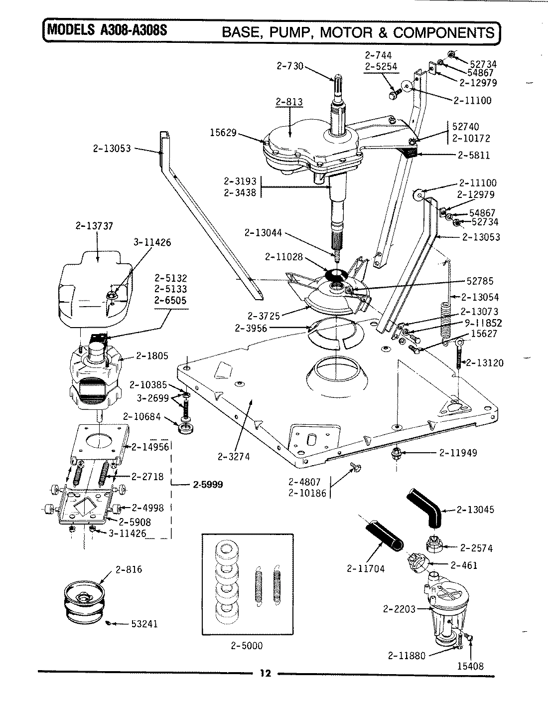 01 - BASE, PUMP, MOTOR & COMPONENTS
