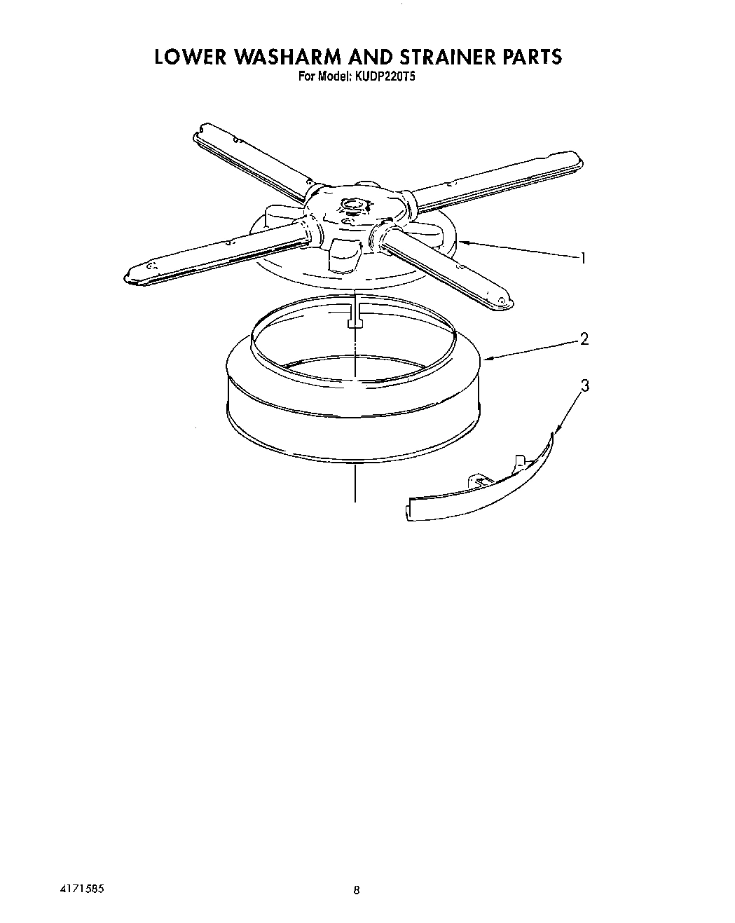 06 - LOWER WASHARM AND STRAINER