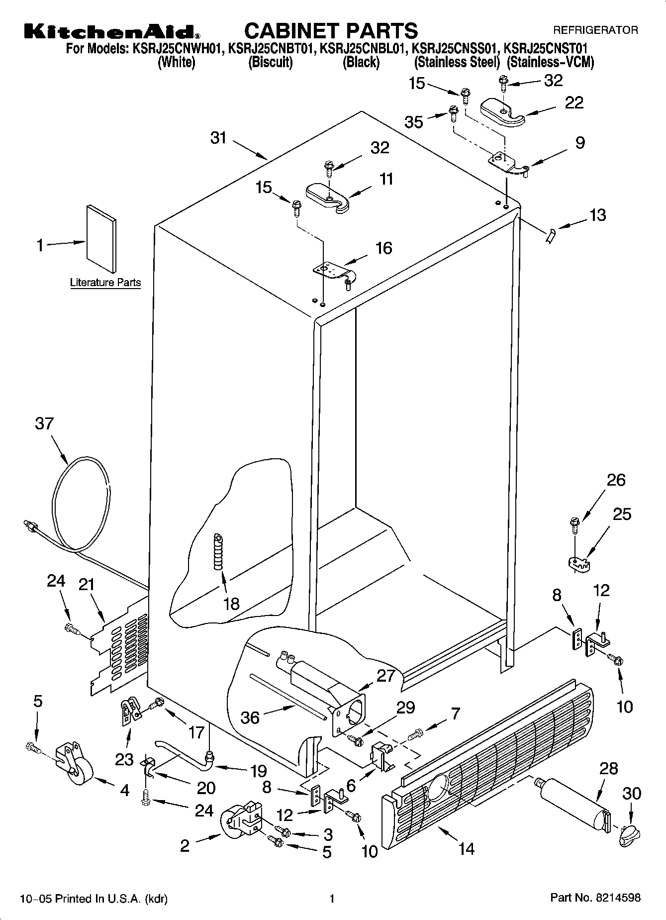 01 - CABINET PARTS