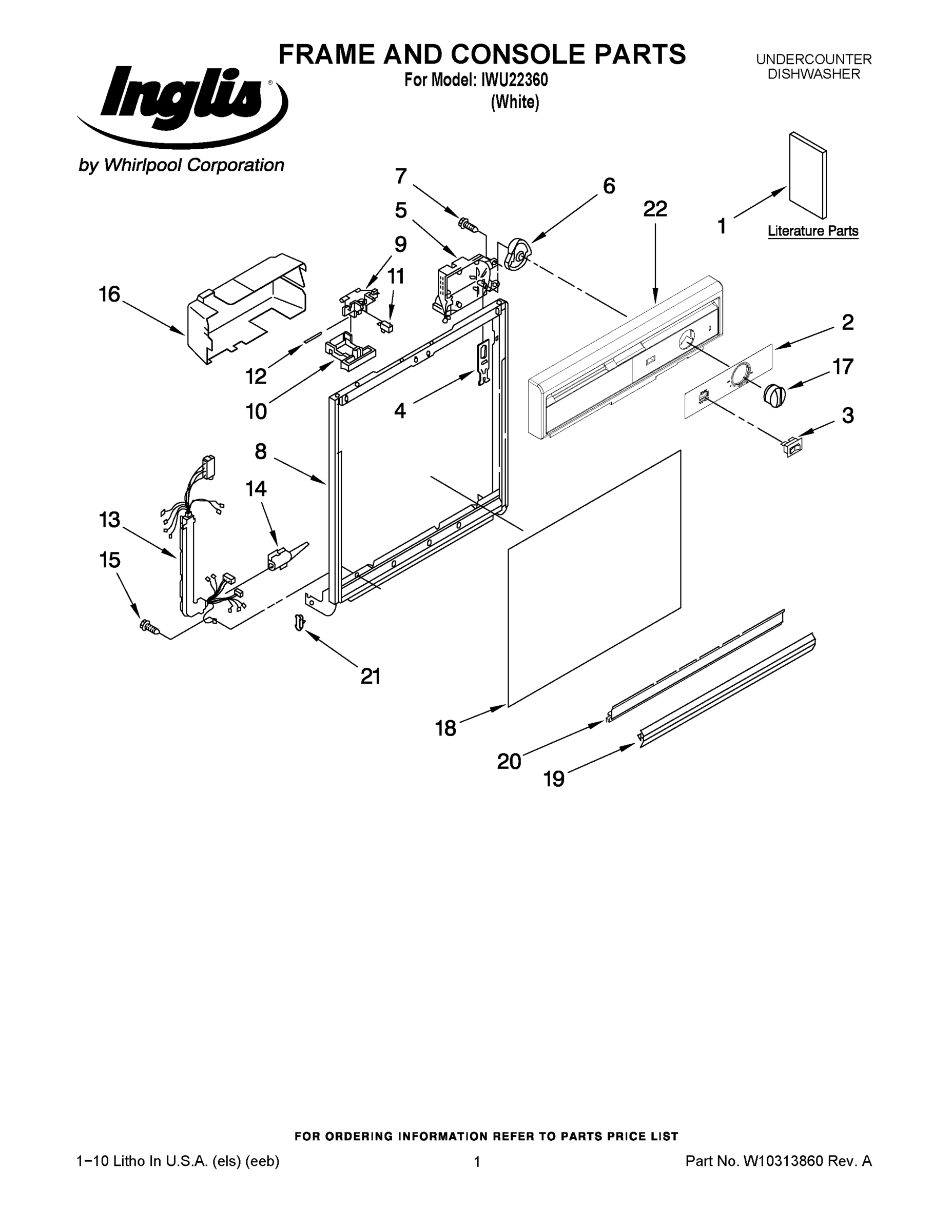 01 - FRAME AND CONSOLE PARTS