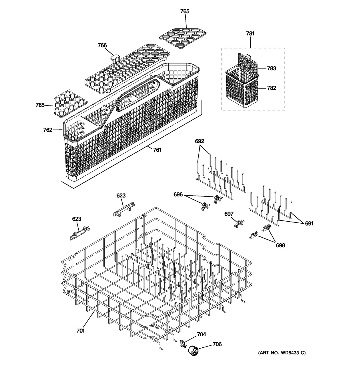 LOWER RACK ASSEMBLY