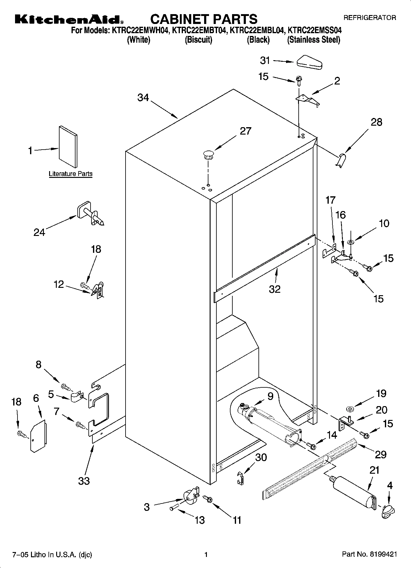 01 - CABINET PARTS