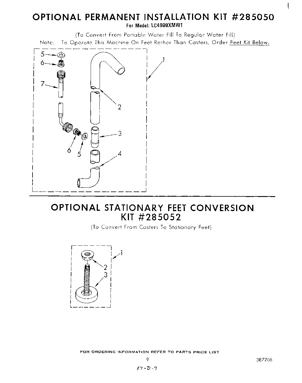 07 - PERMANENT INSTALLATION KIT 285050