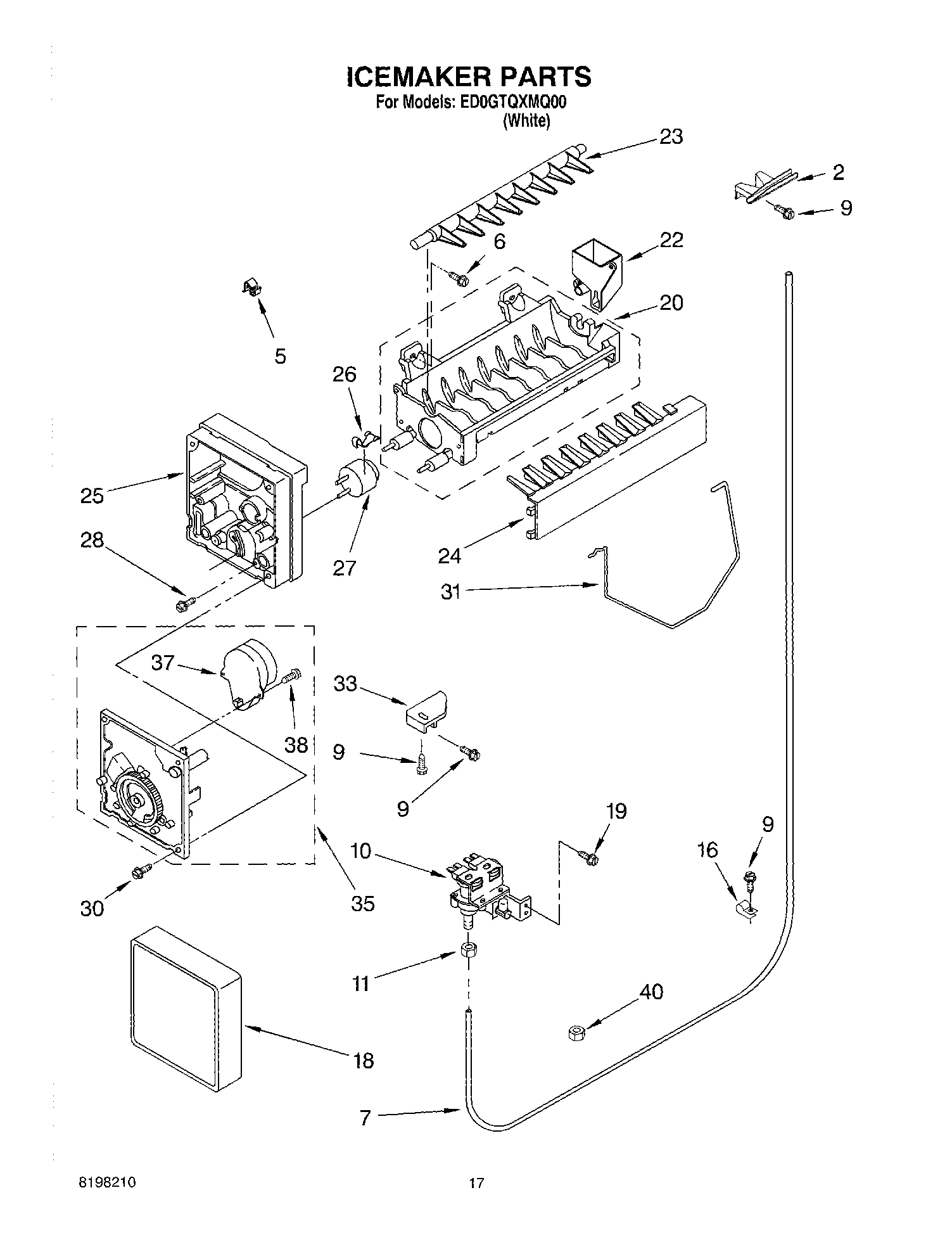 10 - ICEMAKER PARTS