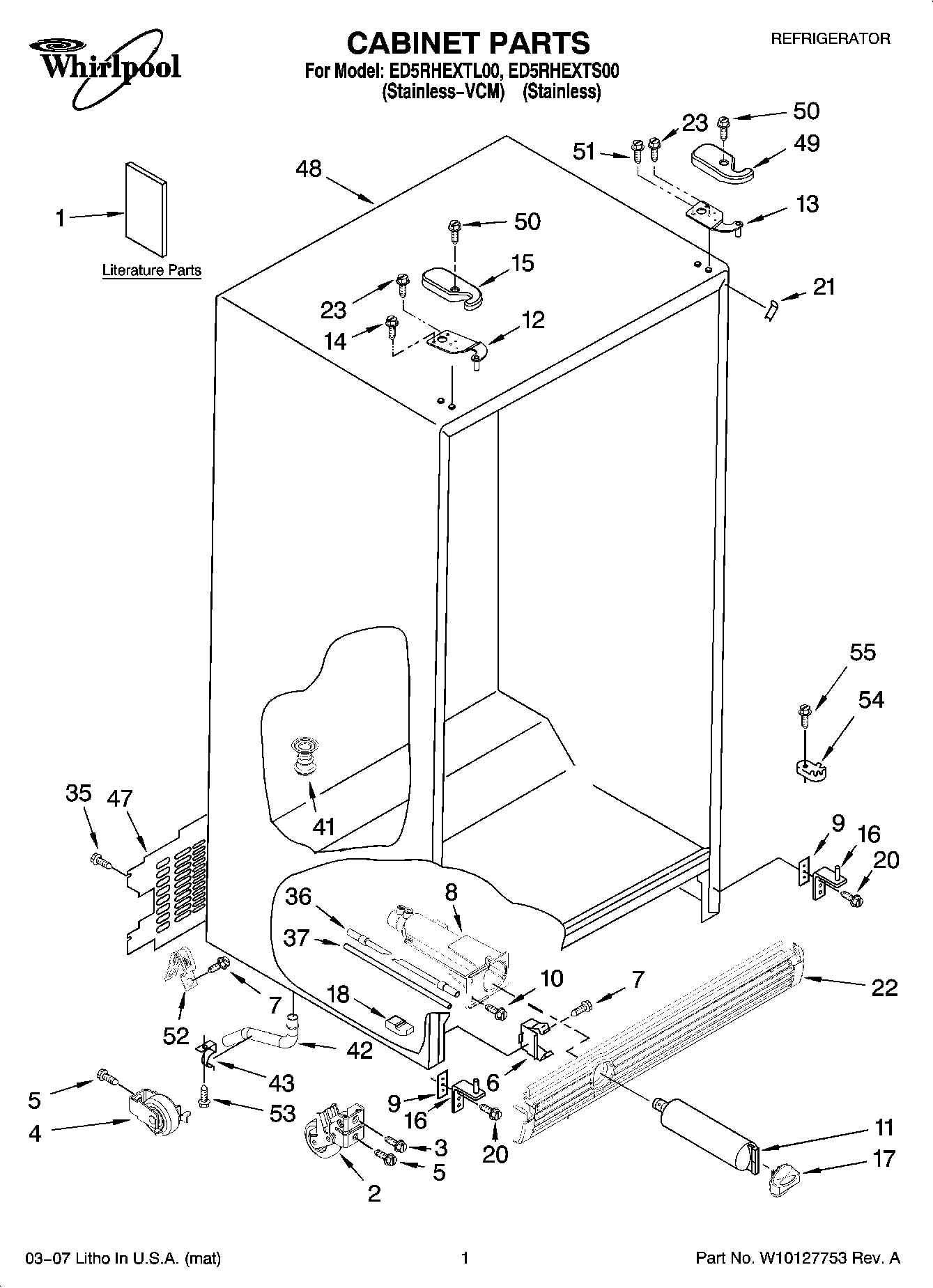 01 - CABINET PARTS
