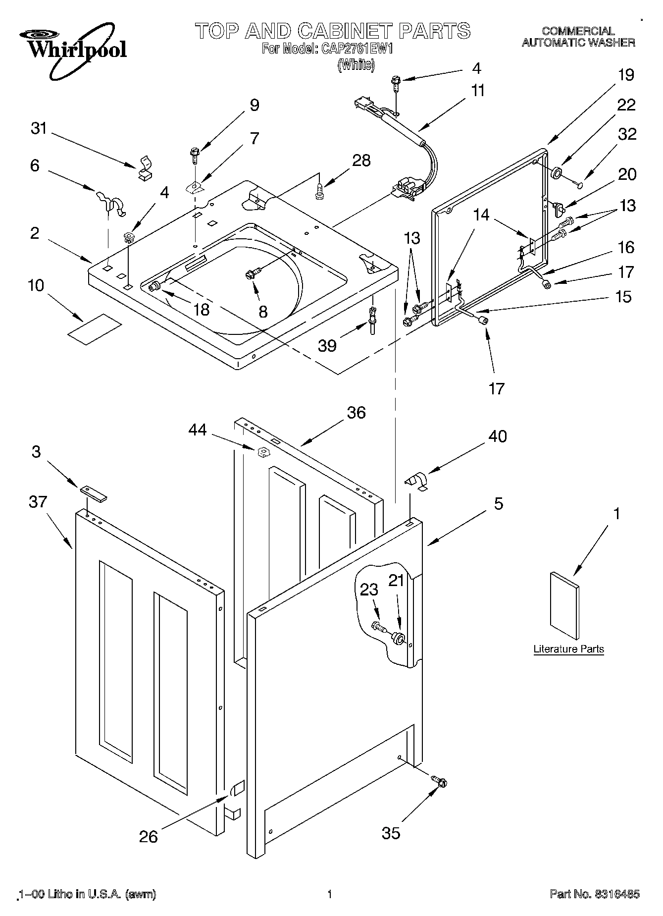01 - TOP AND CABINET, LITERATURE