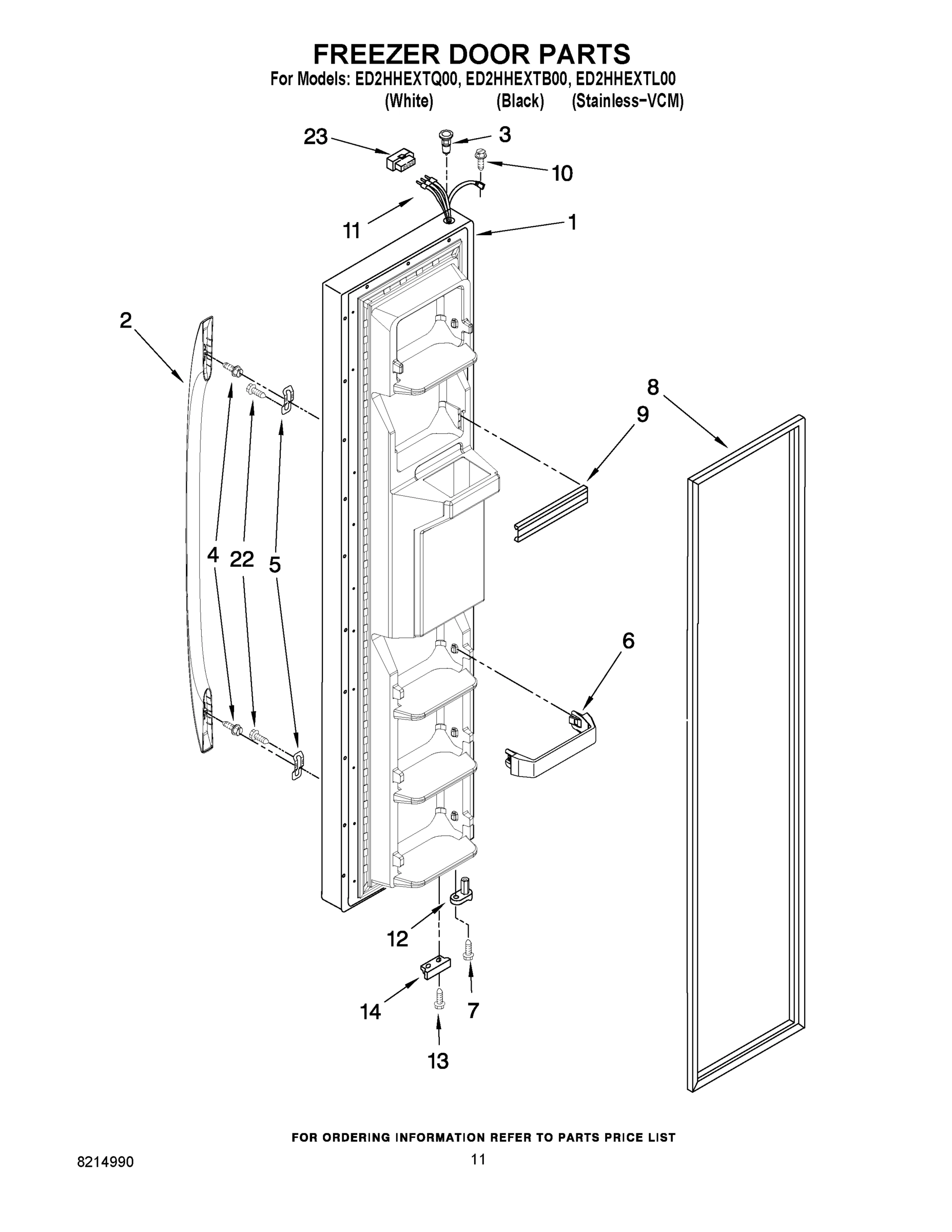 07 - FREEZER DOOR PARTS