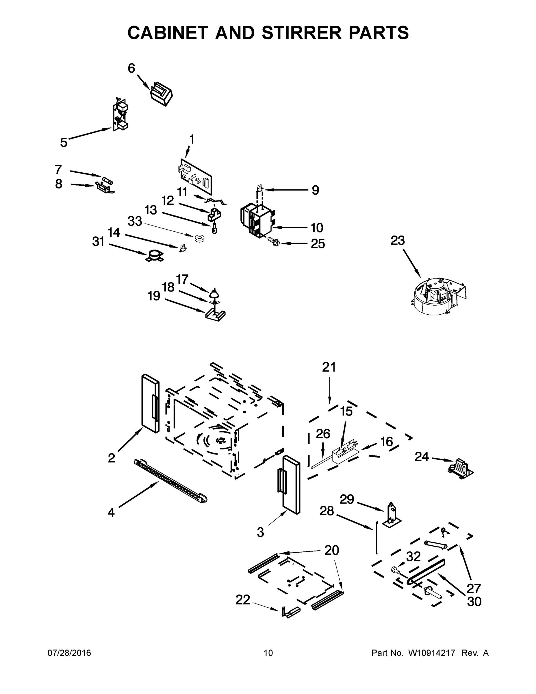 06 - CABINET AND STIRRER PARTS