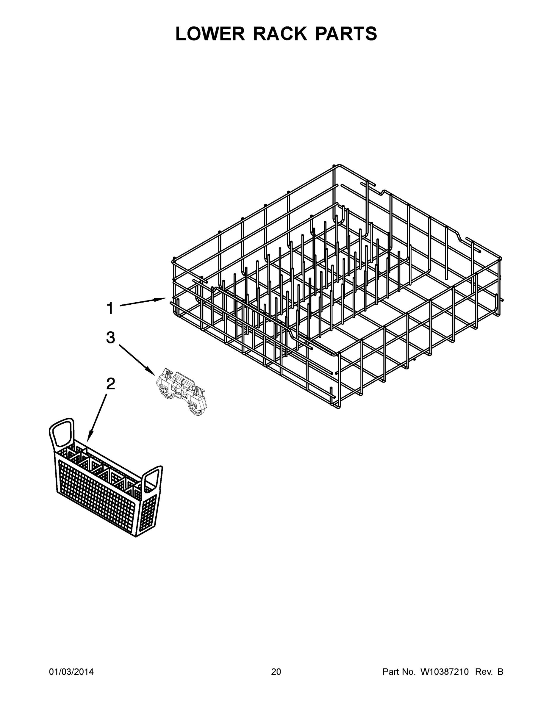11 - LOWER RACK PARTS