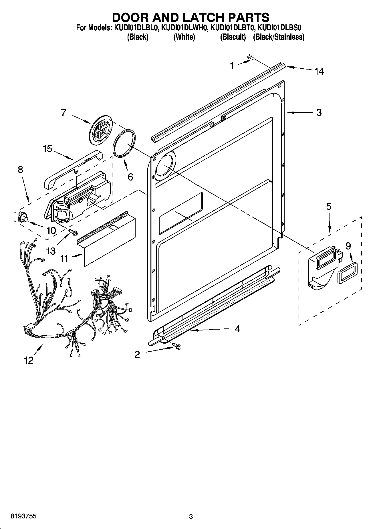03 - DOOR AND LATCH PARTS
