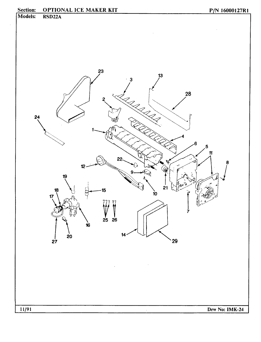 08 - OPTIONAL ICE MAKER KIT