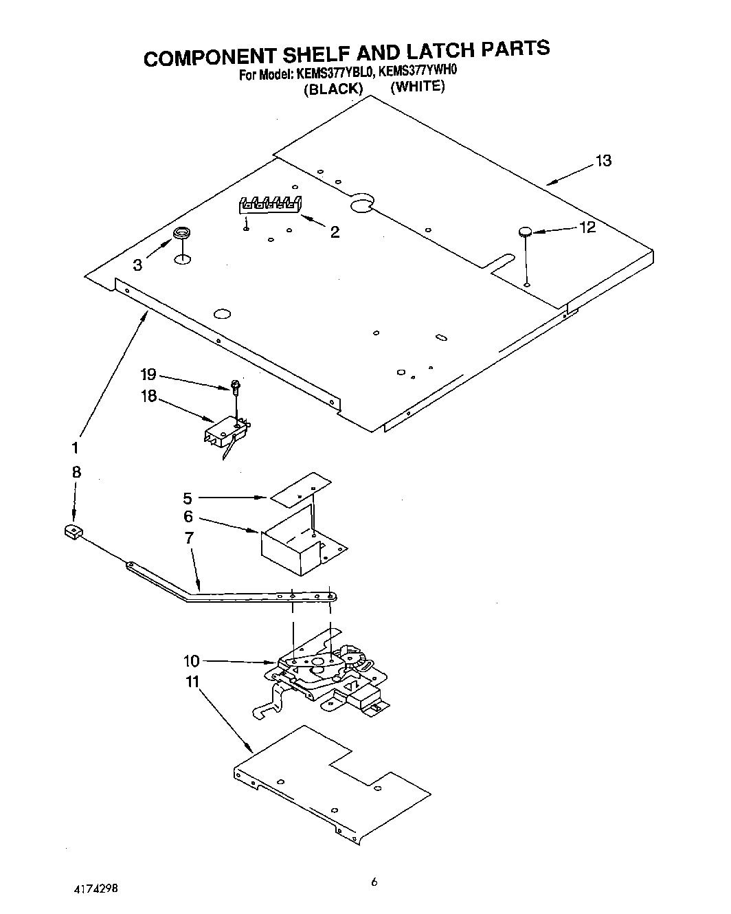 04 - COMPONENT SHELF AND LATCH