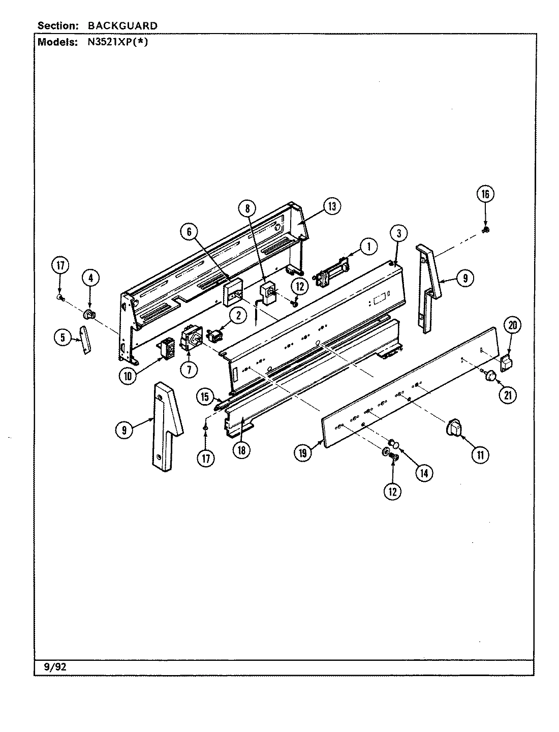 03 - CONTROL PANEL (N3521XPx)