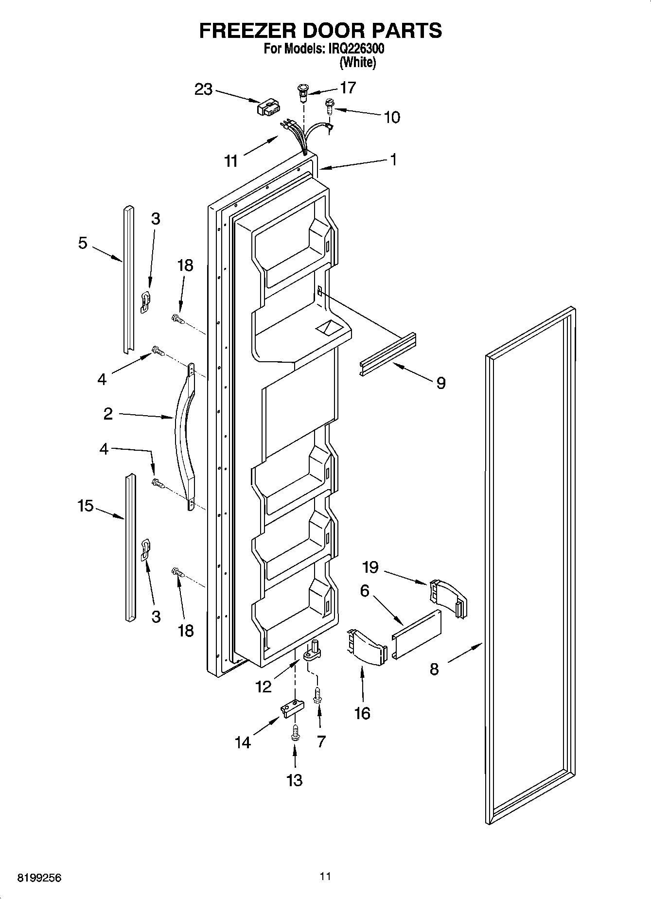07 - FREEZER DOOR PARTS