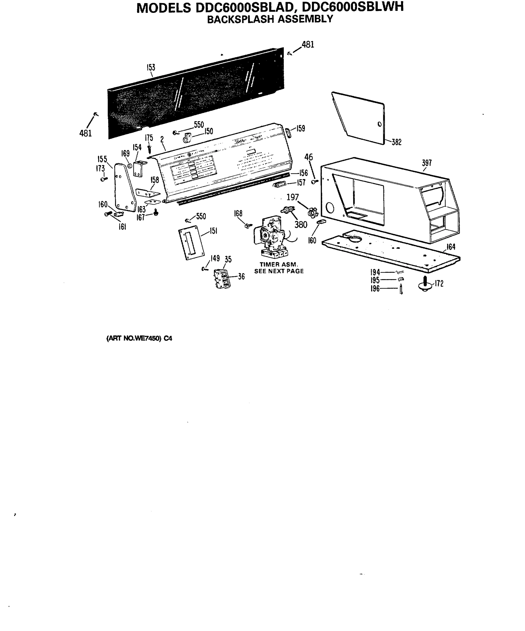 BACKSPLASH ASSEMBLY