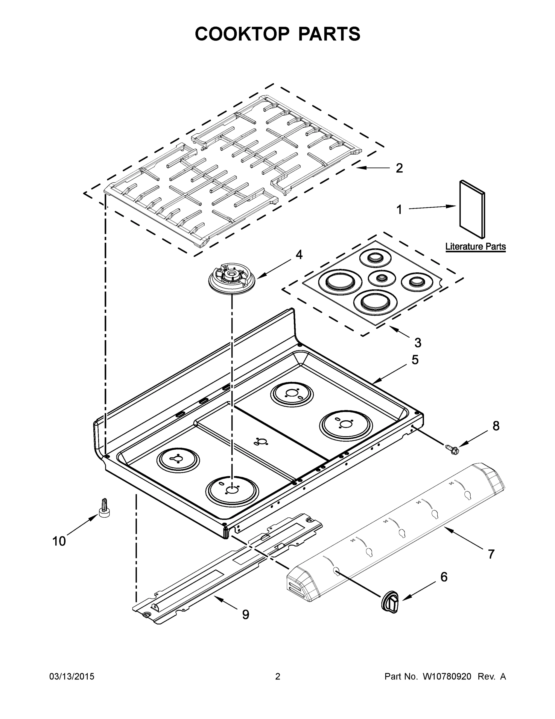 02 - COOKTOP PARTS
