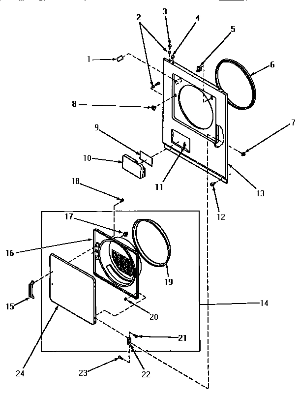 09 - LOADING DOOR, FRONT PANEL AND SEALS