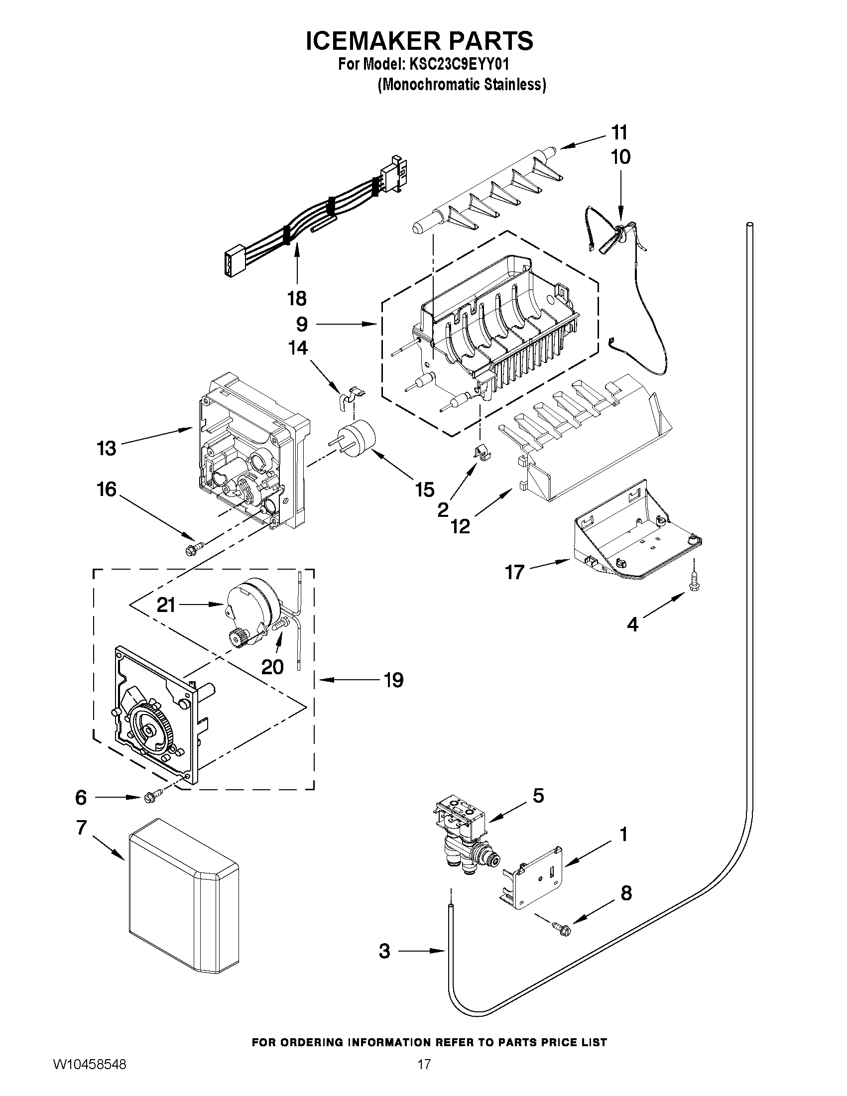 11 - ICEMAKER PARTS