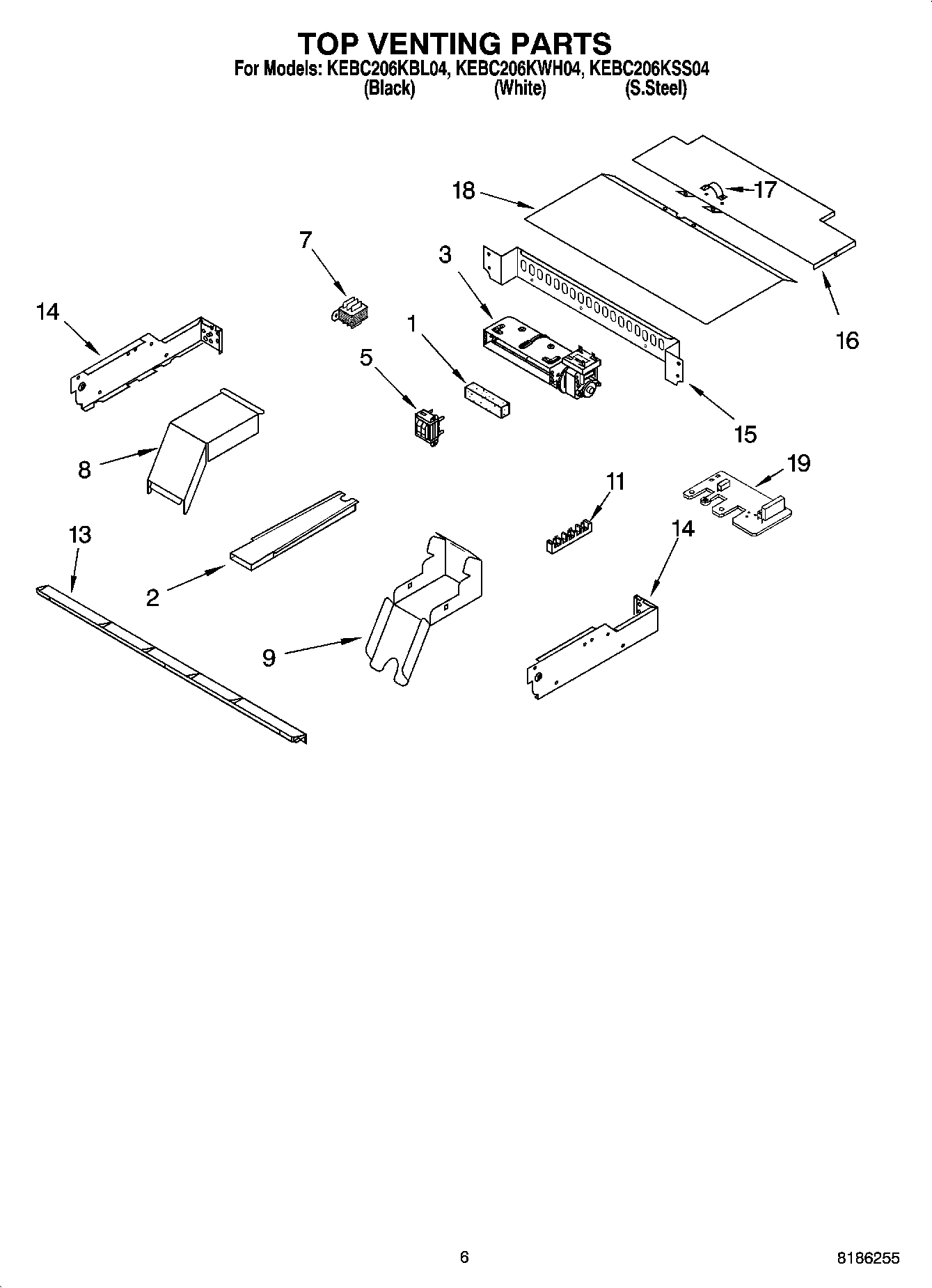 05 - TOP VENTING PARTS, OPTIONAL PARTS