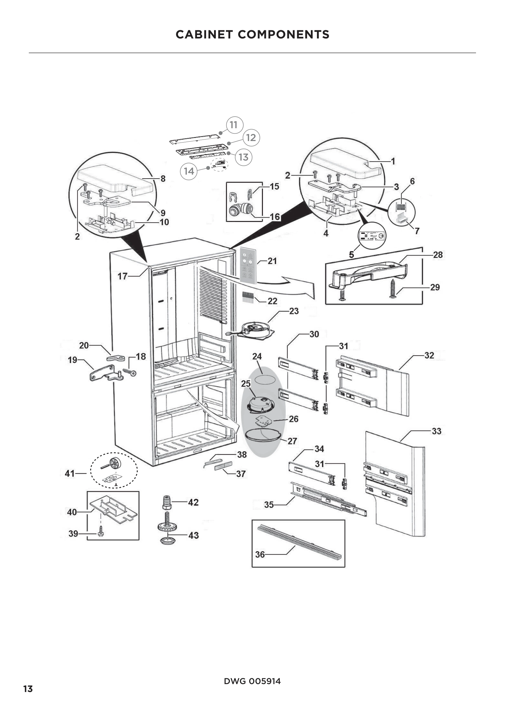 CABINET COMPONENTS