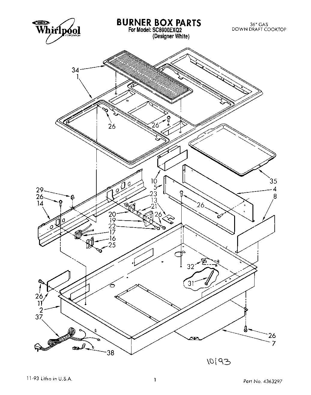 01 - BURNER BOX, LIT/OPTIONAL