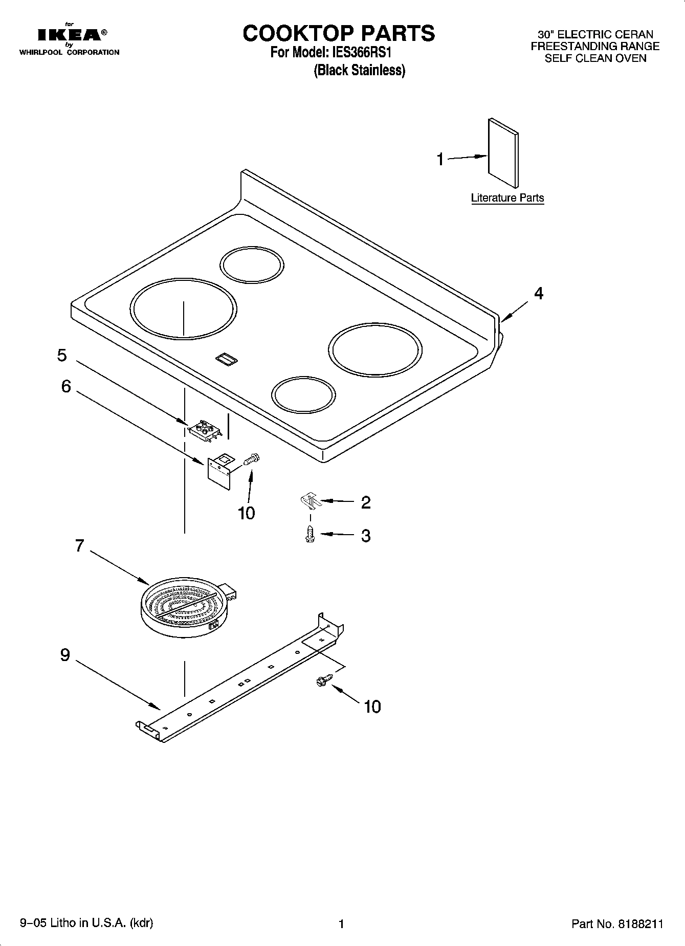 01 - COOKTOP PARTS
