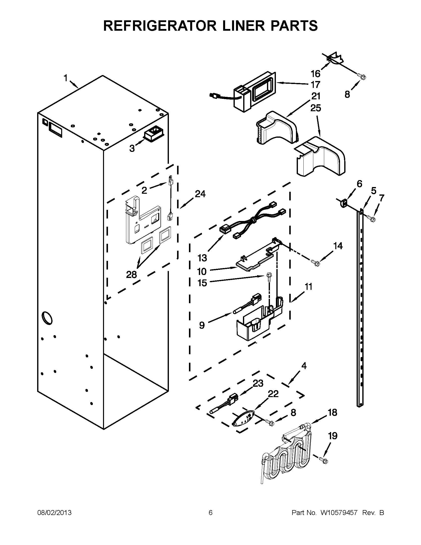 03 - REFRIGERATOR LINER PARTS