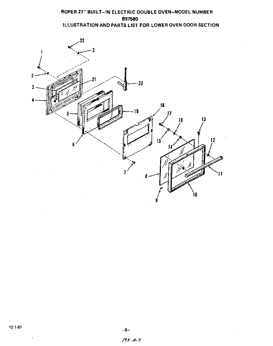 06 - LOWER OVEN DOOR