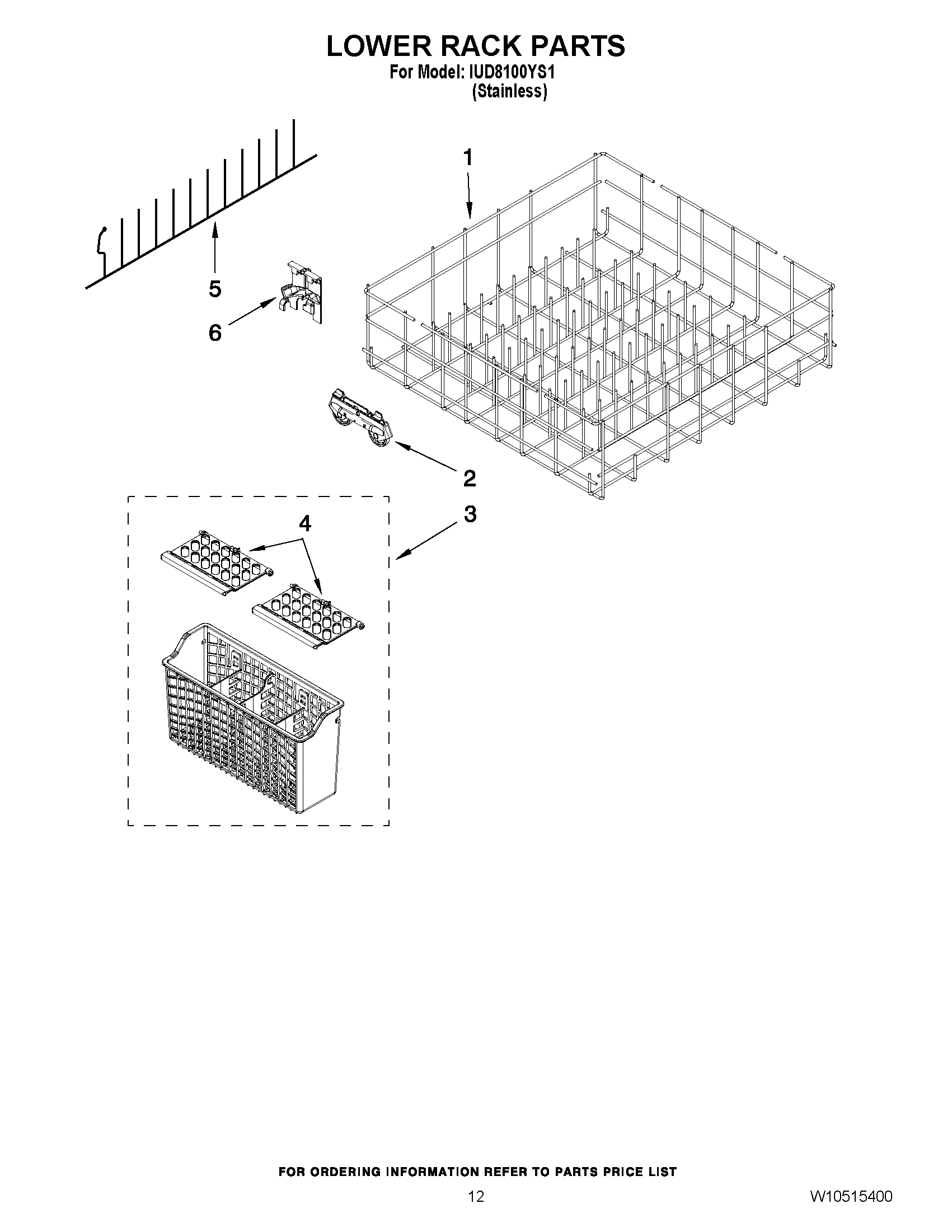 10 - LOWER RACK PARTS