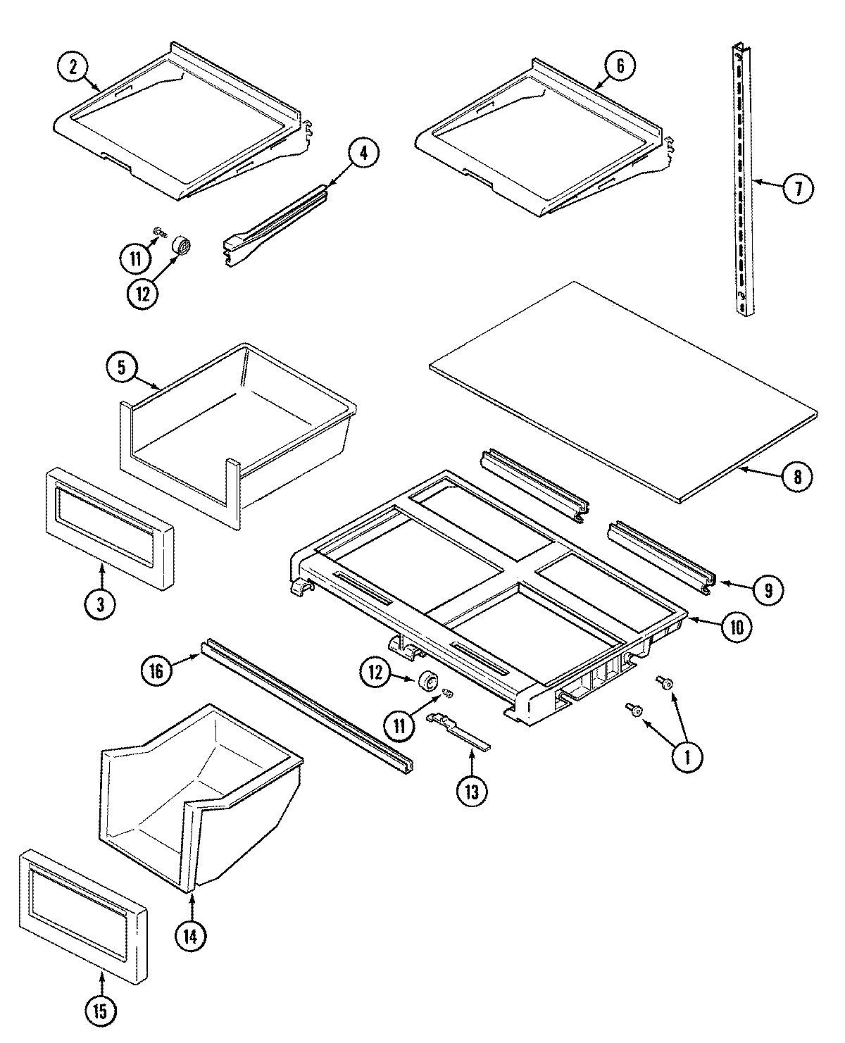 09 - SHELVES & ACCESSORIES (BISQUE)