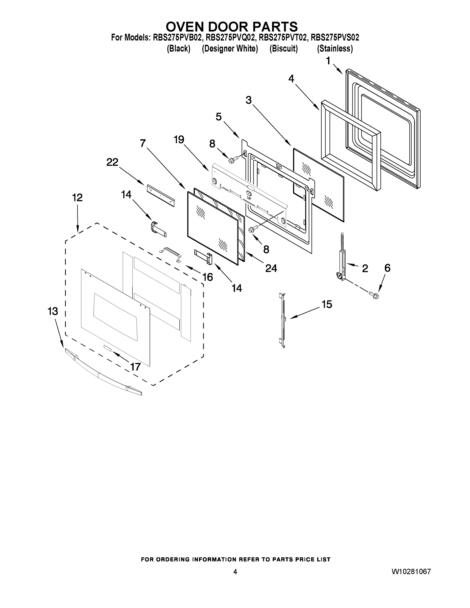 03 - OVEN DOOR PARTS