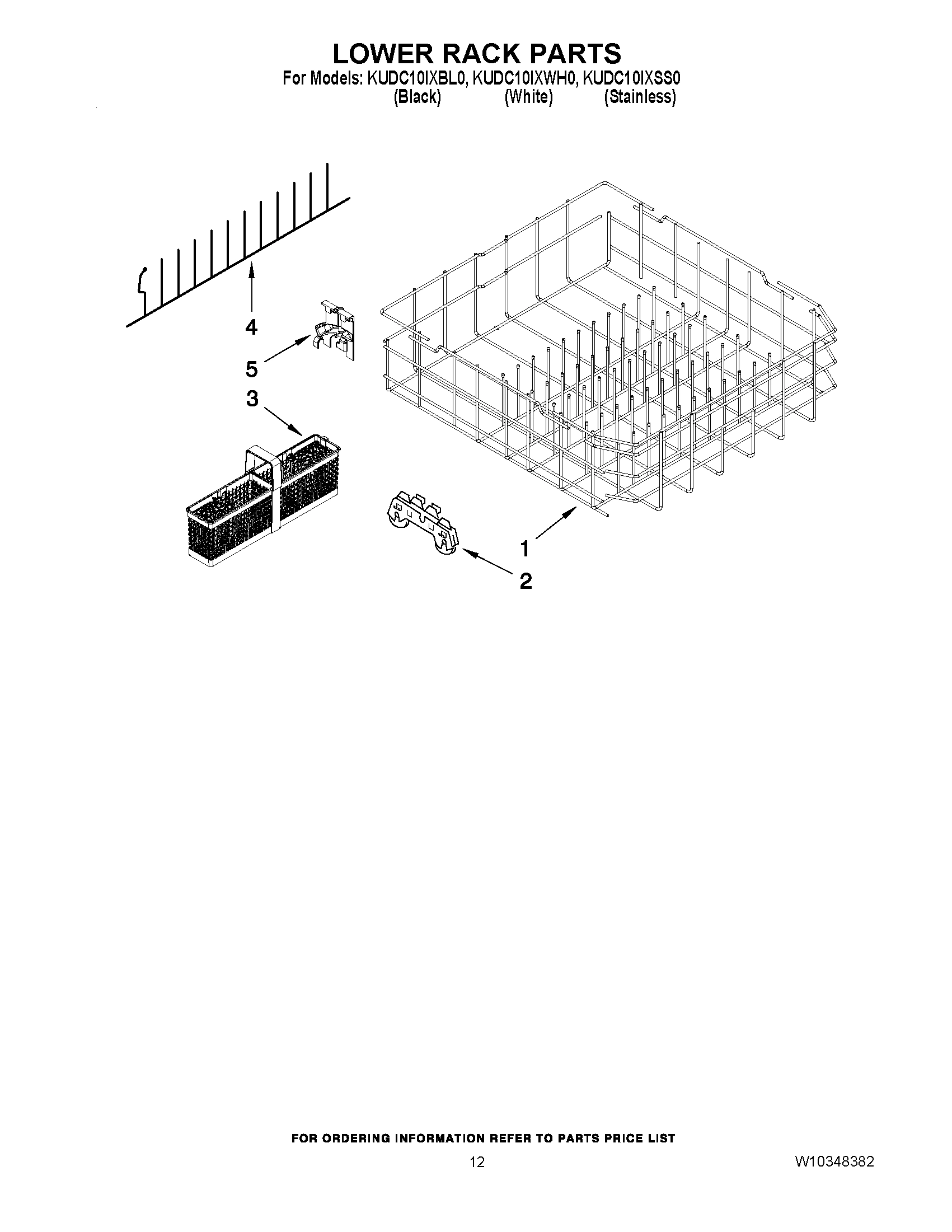 10 - LOWER RACK PARTS