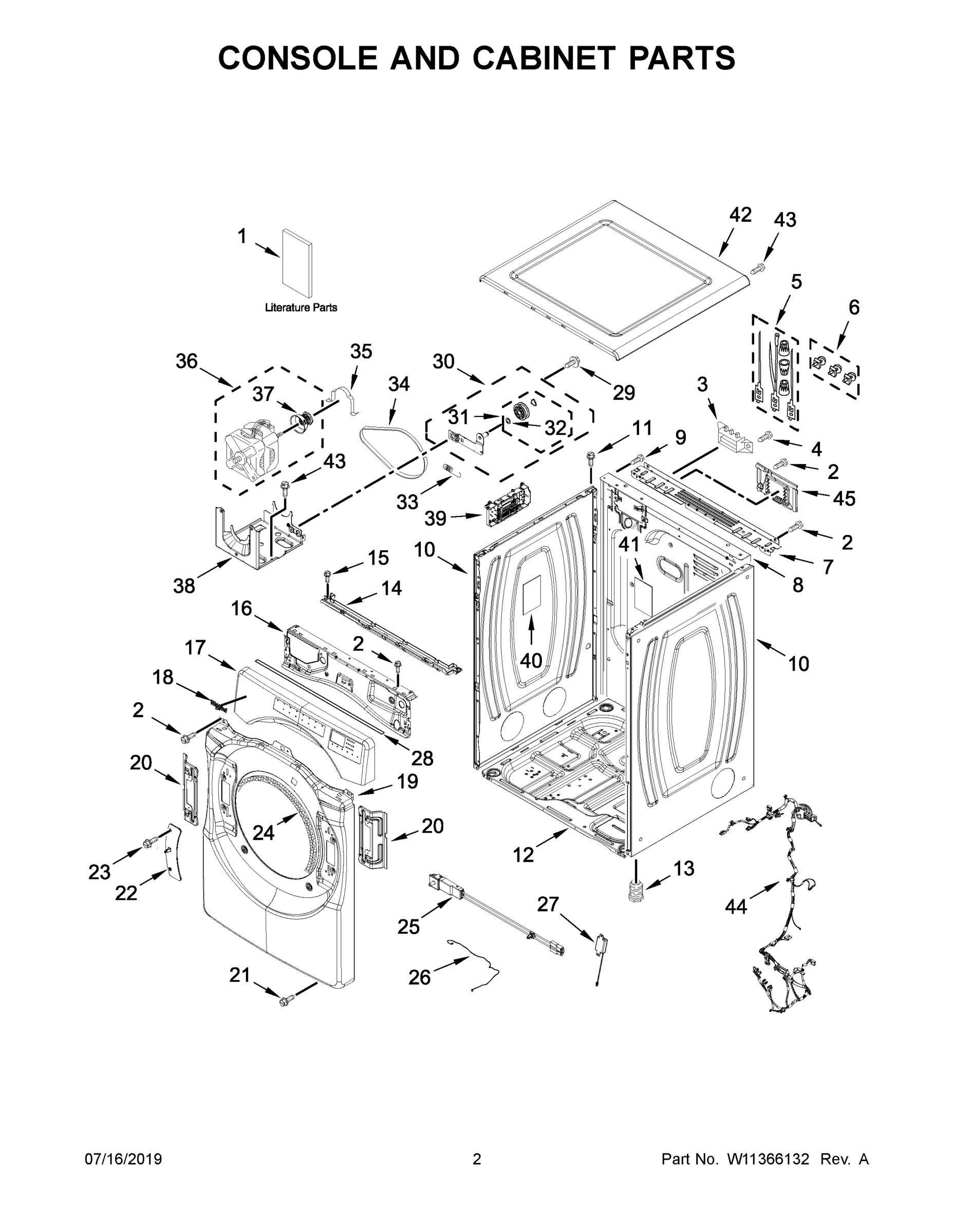 02 - CONSOLE AND CABINET PARTS