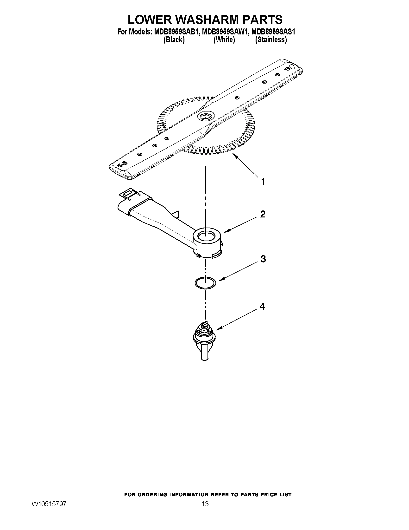 11 - LOWER WASHARM PARTS
