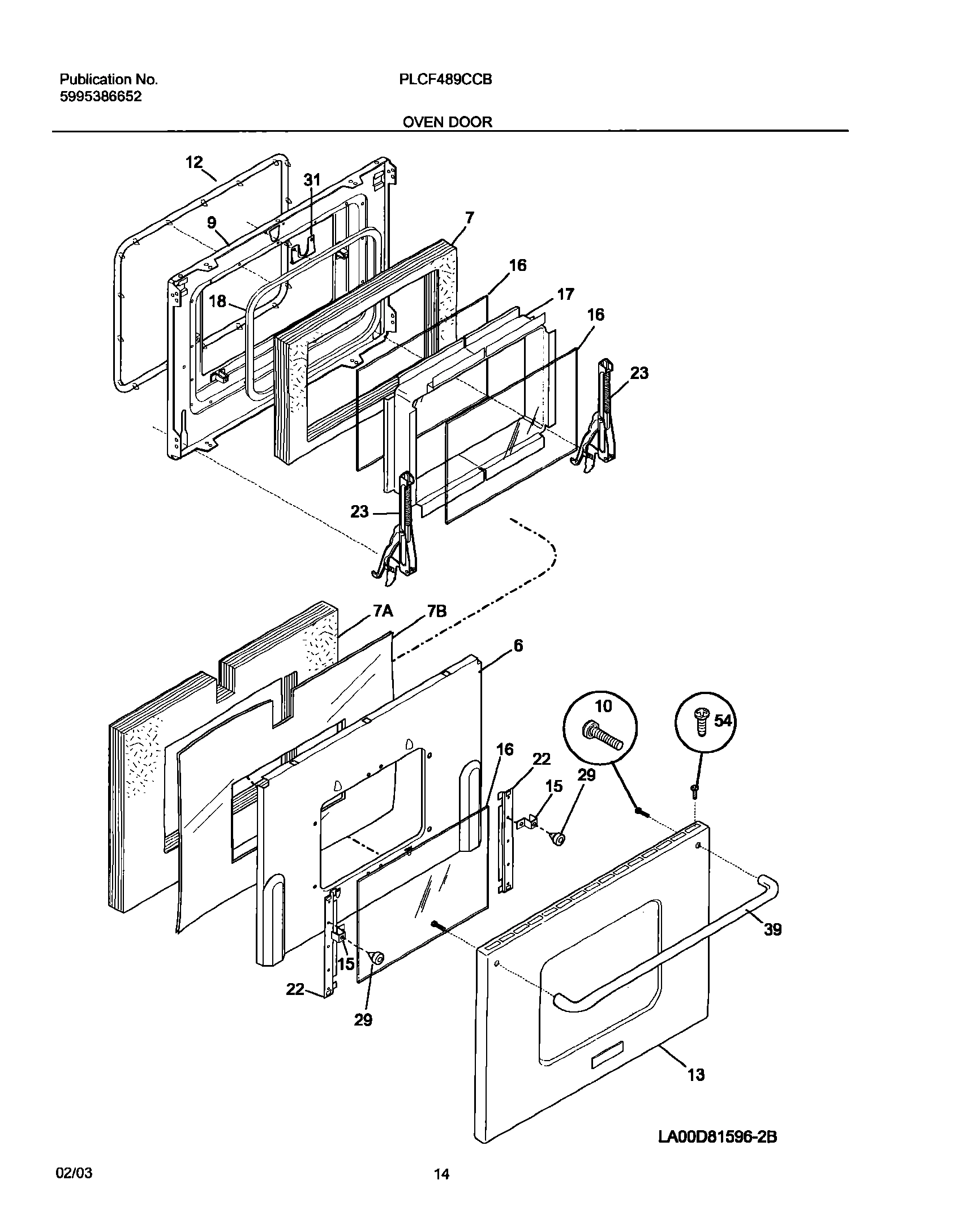 13 - OVEN DOOR