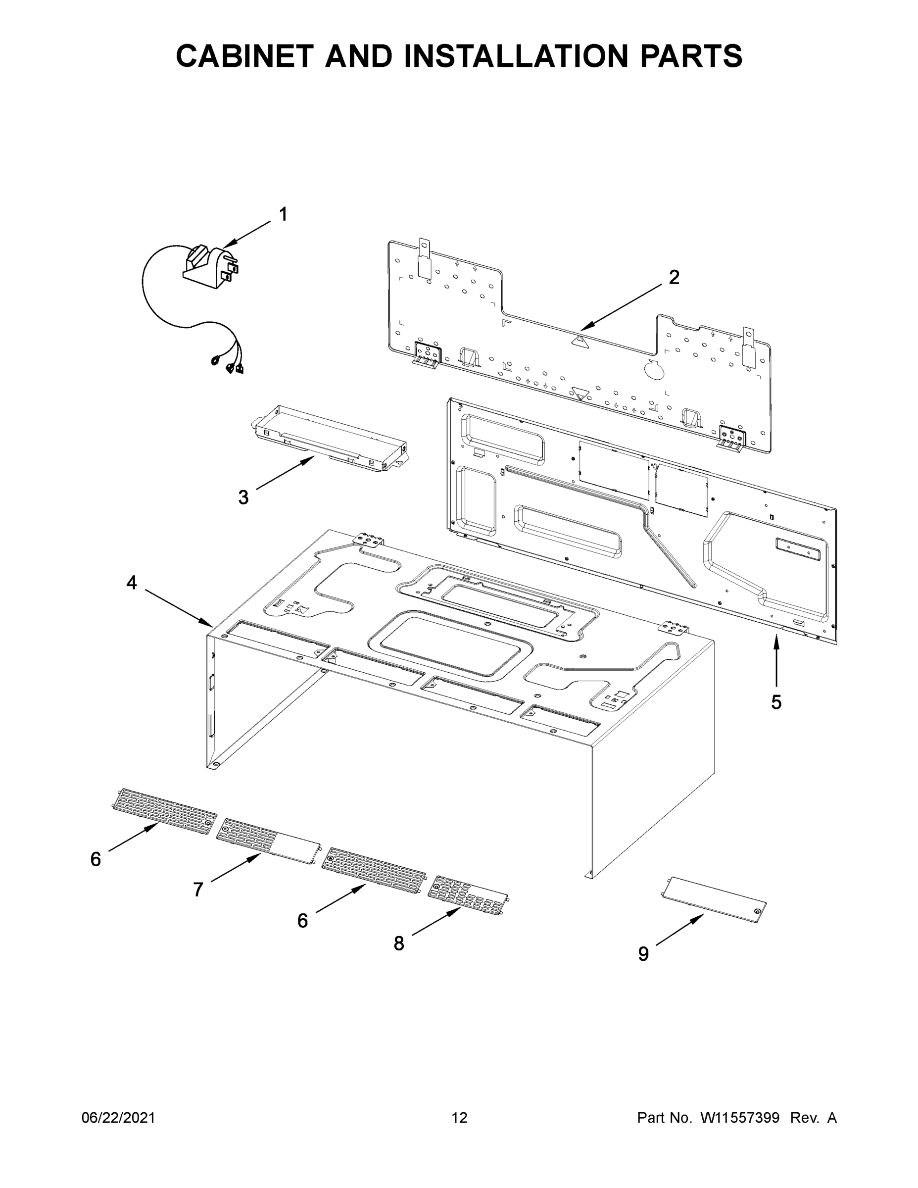07 - CABINET AND INSTALLATION PARTS