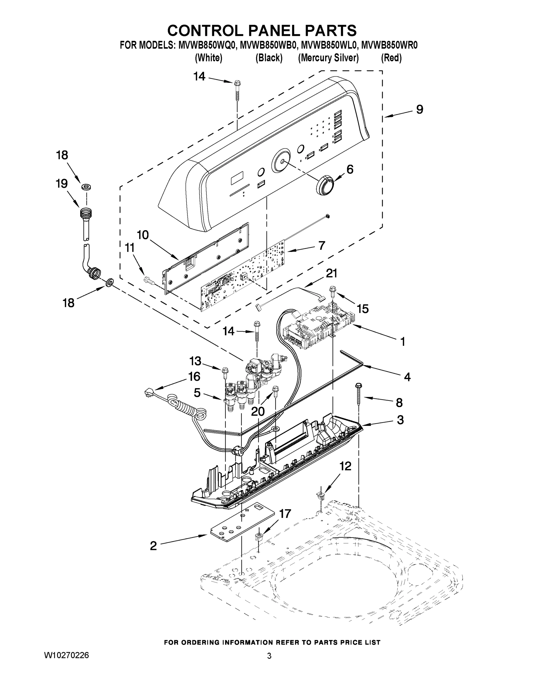02 - CONTROL PANEL PARTS
