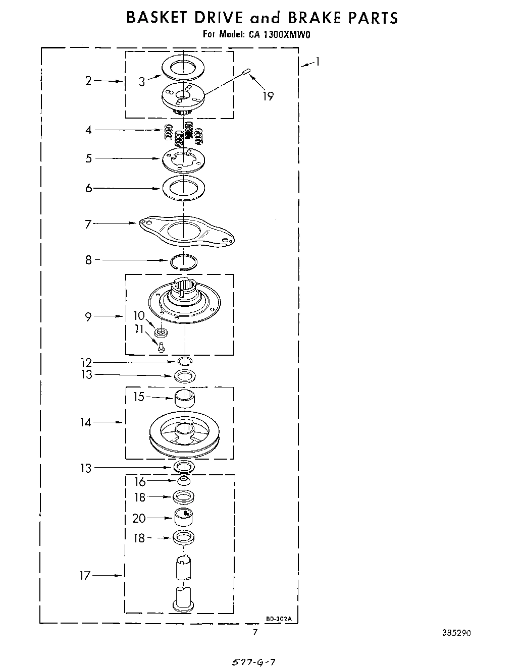 07 - BASKET DRIVE AND BRAKE
