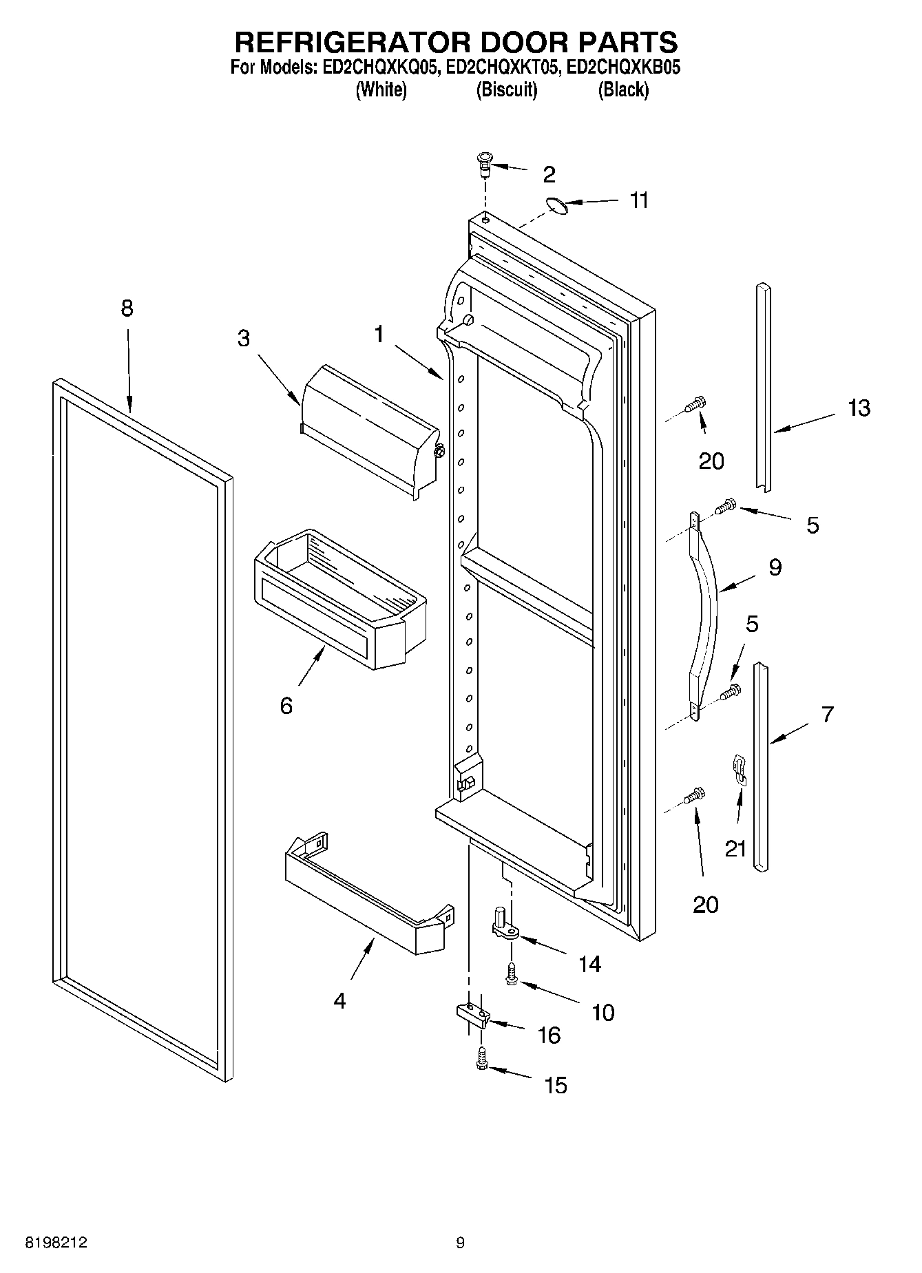07 - REFRIGERATOR DOOR PARTS