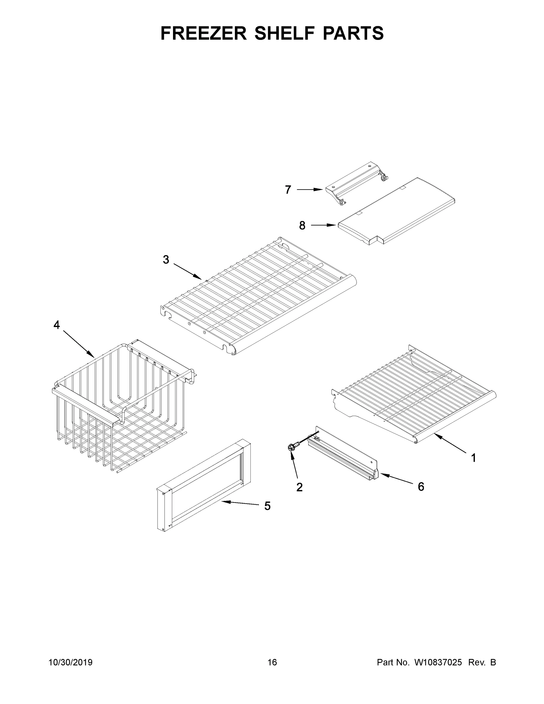 09 - FREEZER SHELF PARTS