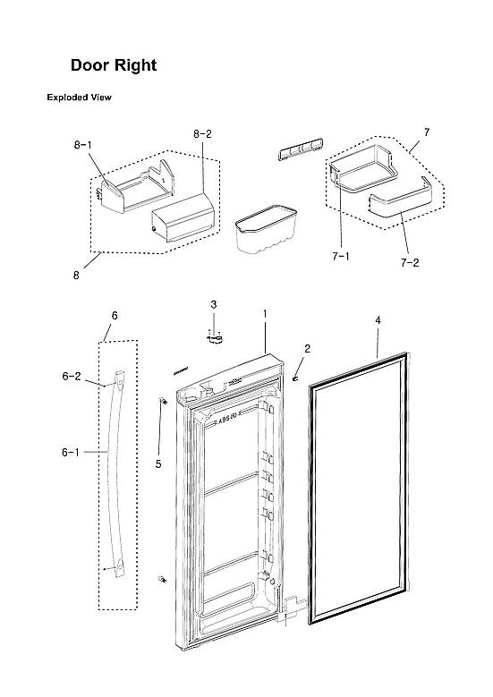 RIGHT DOOR PARTS