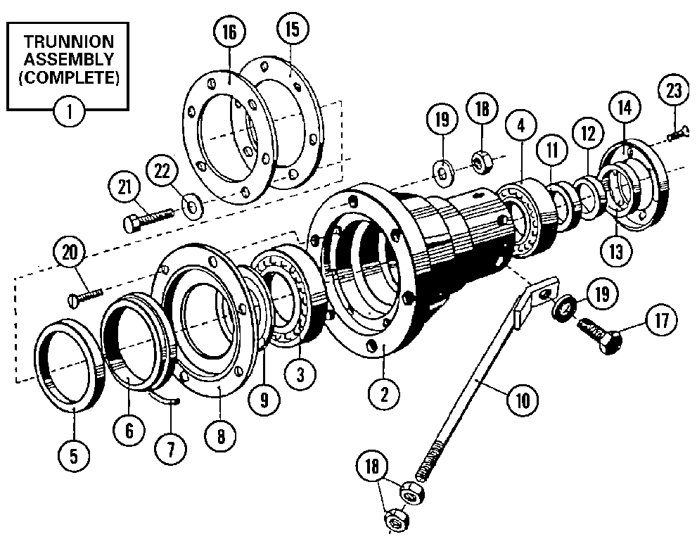 06 - BEARINGS & TRUNNION ASSEMBLY