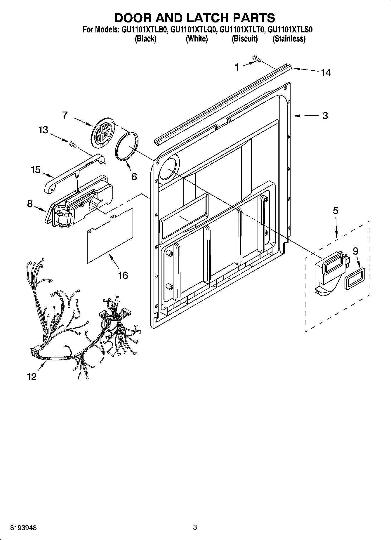 03 - DOOR AND LATCH PARTS