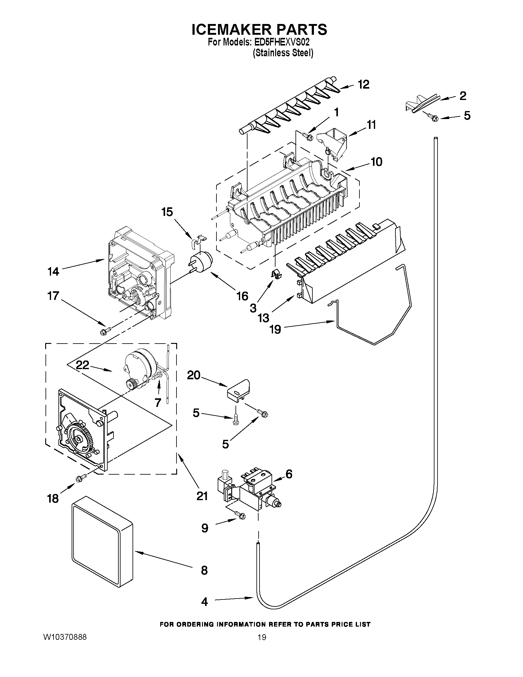 12 - ICEMAKER PARTS