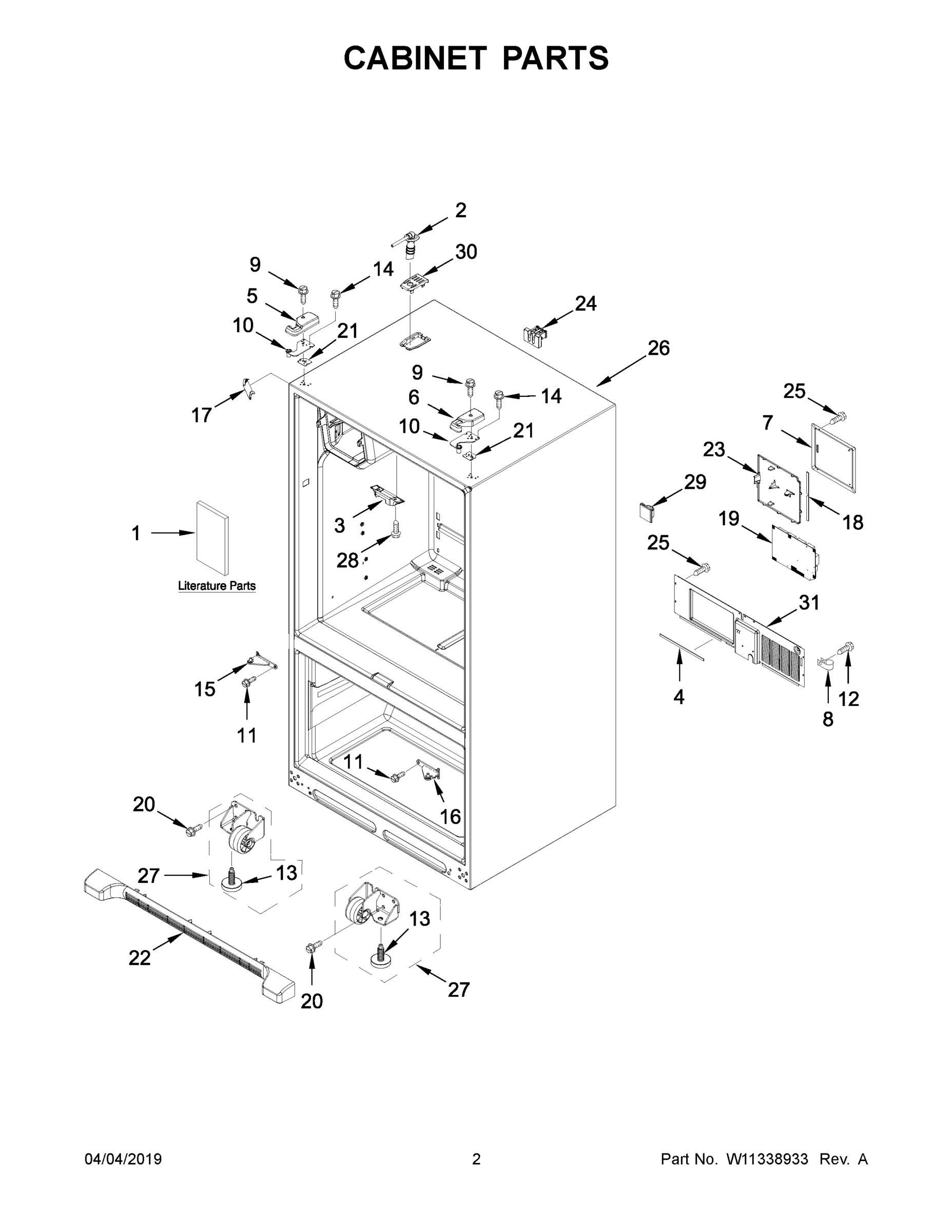 02 - CABINET PARTS