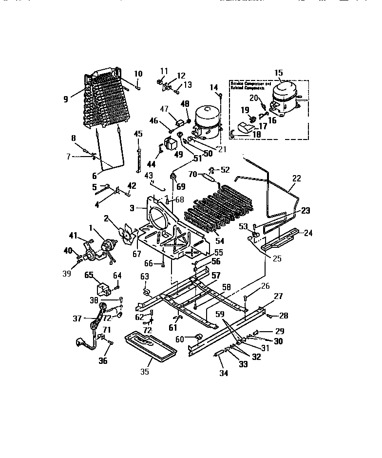 11 - COMPRESSOR, CONDENSER, EVAPORATOR