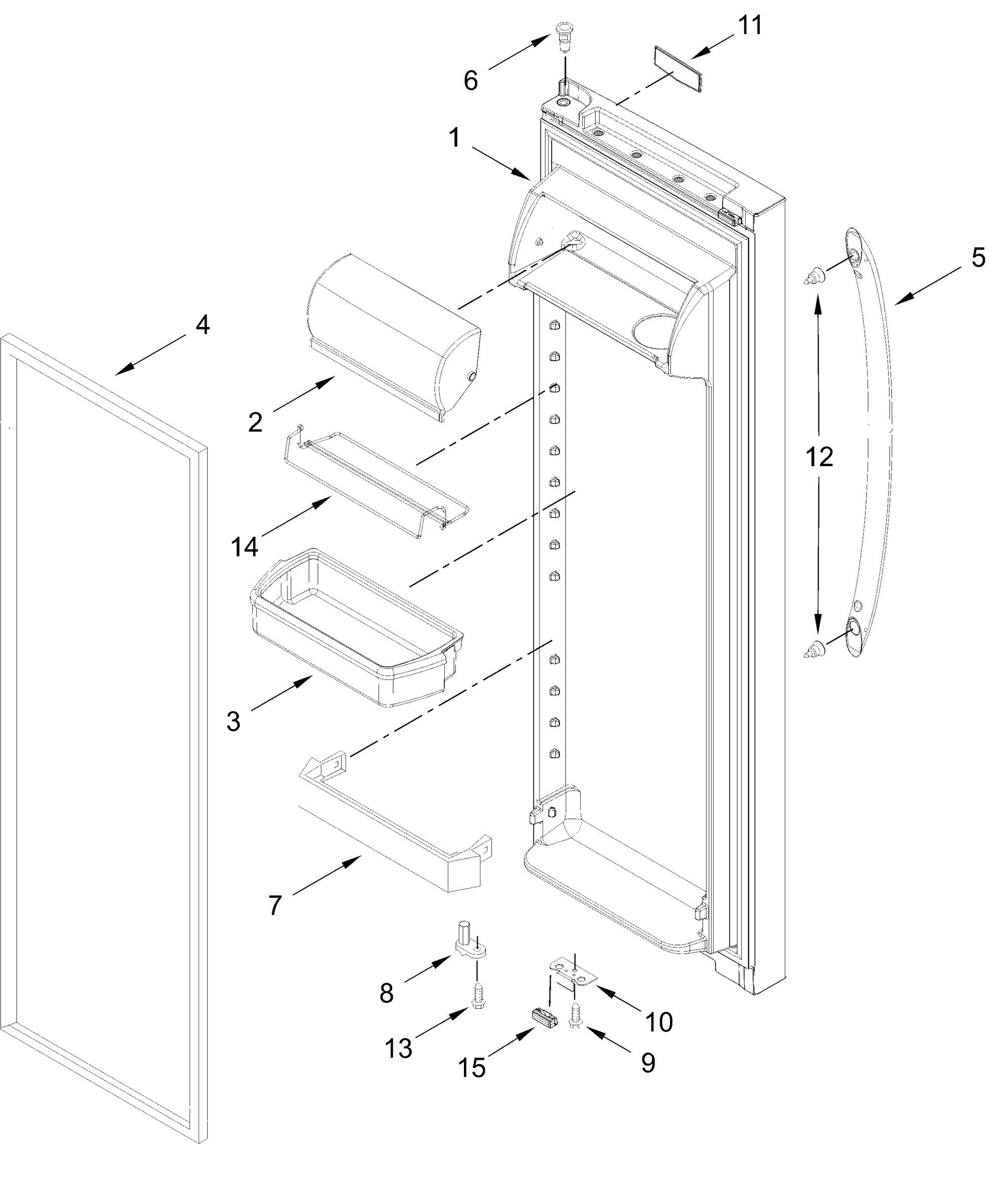 REFRIGERATOR DOOR PARTS
