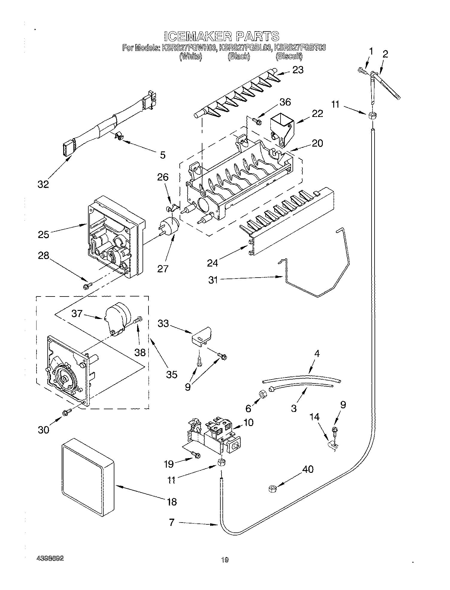 12 - ICE MAKER, OPTIONAL