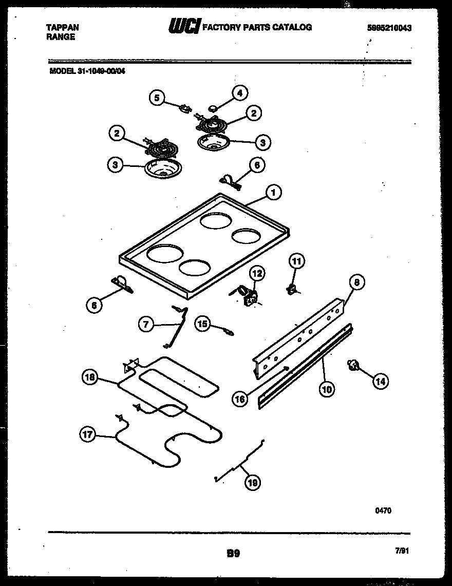 05 - COOKTOP AND BROILER PARTS